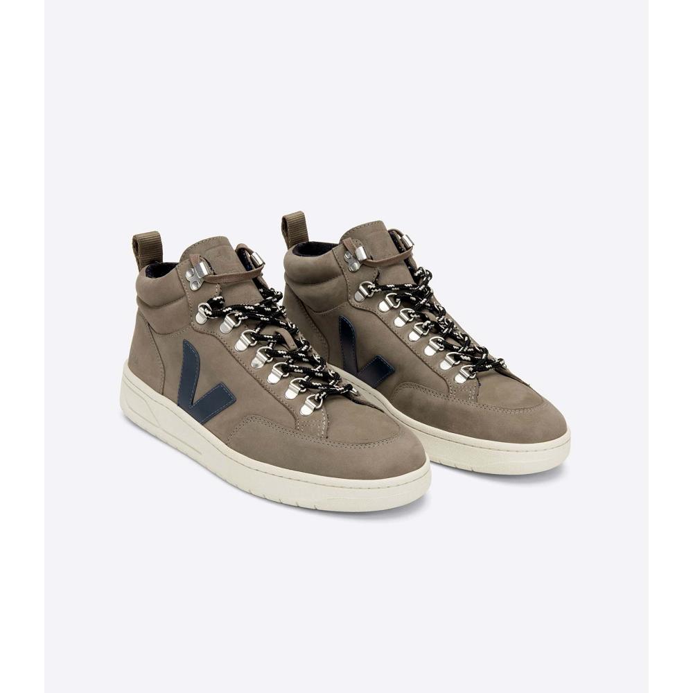 Veja RORAIMA NUBUCK Men's High Tops Taupe | NZ 111YXF